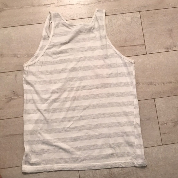 American apparel tank grey and white size M music - Picture 5 of 5